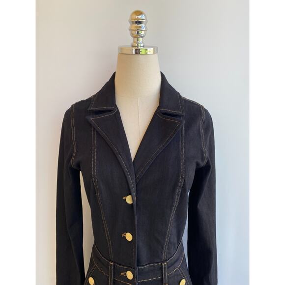 Ramy Brook Jade Dress black Denim size 25 NWT - Picture 5 of 15